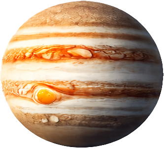 Planète Jupiter visible dans le ciel
